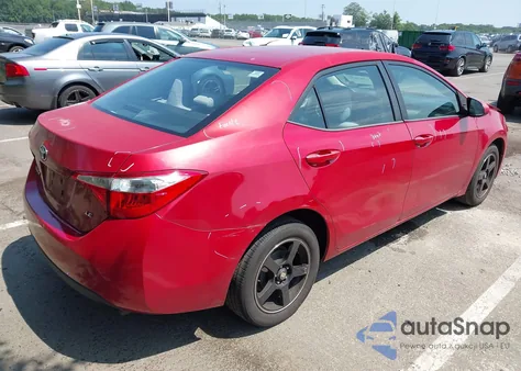 2014 Toyota Corolla Le z USA, uszkodzony, nr VIN 2T1BURHE6EC052456